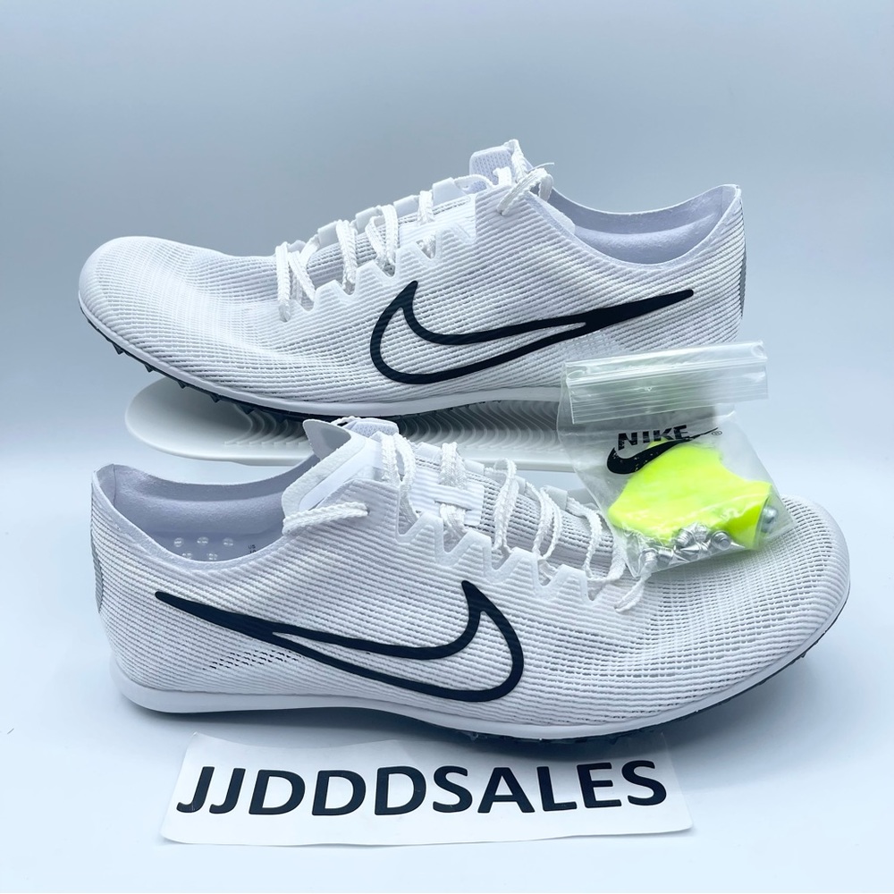 Nike Zoom Mamba 6 Track & Field Distance Spikes White Black Men’s Size 10 NEW
